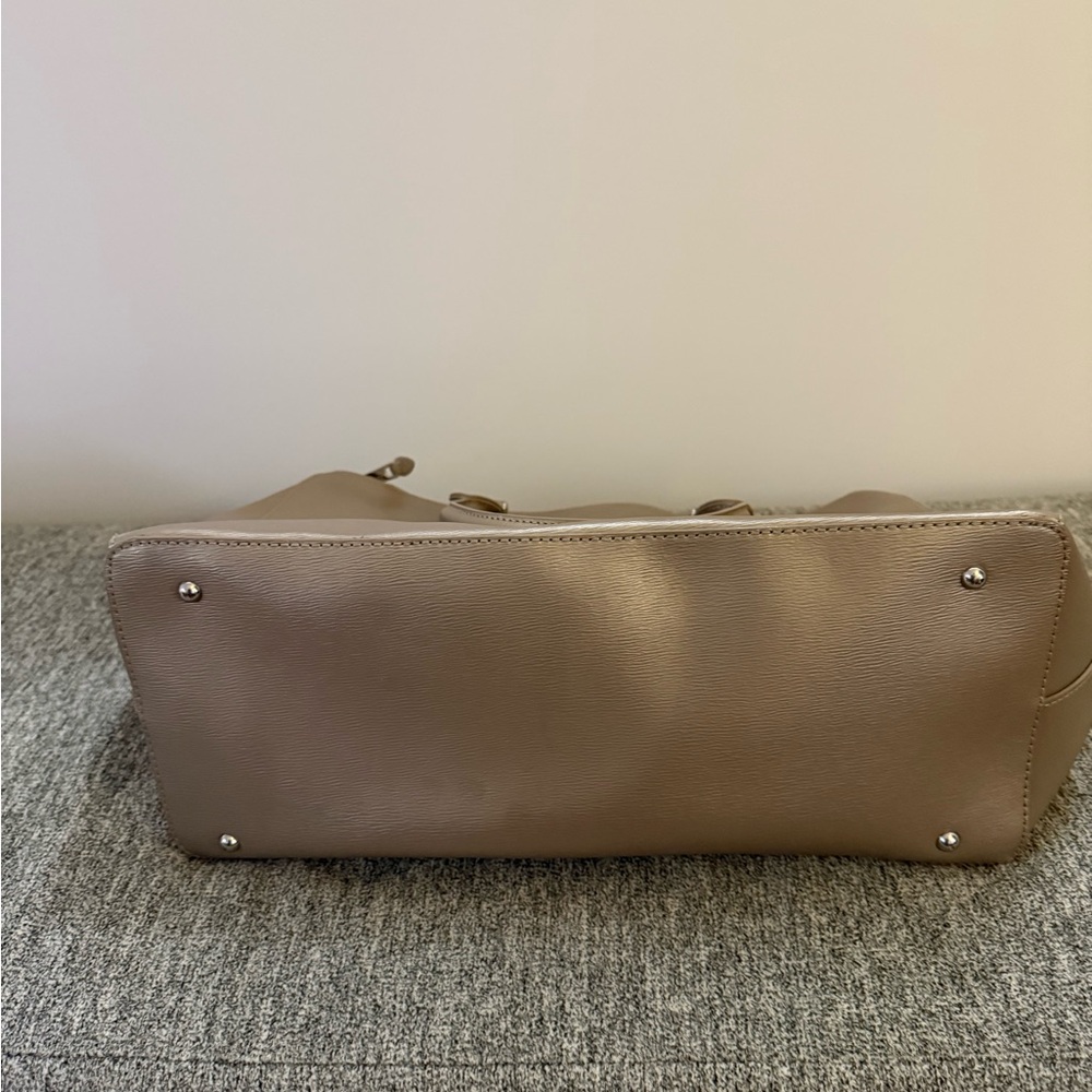 Lauren Ralph Lauren Taupe Women's Satchel - Picture 11 of 12